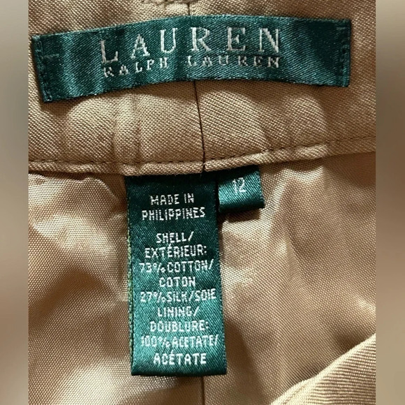 VINTAGE RALPH LAUREN BELTED TROUSERS LINED 12 - Picture 3 of 8